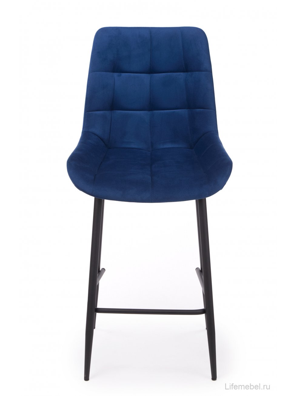 Полубарный стул Челси синий (zd 798) / черный