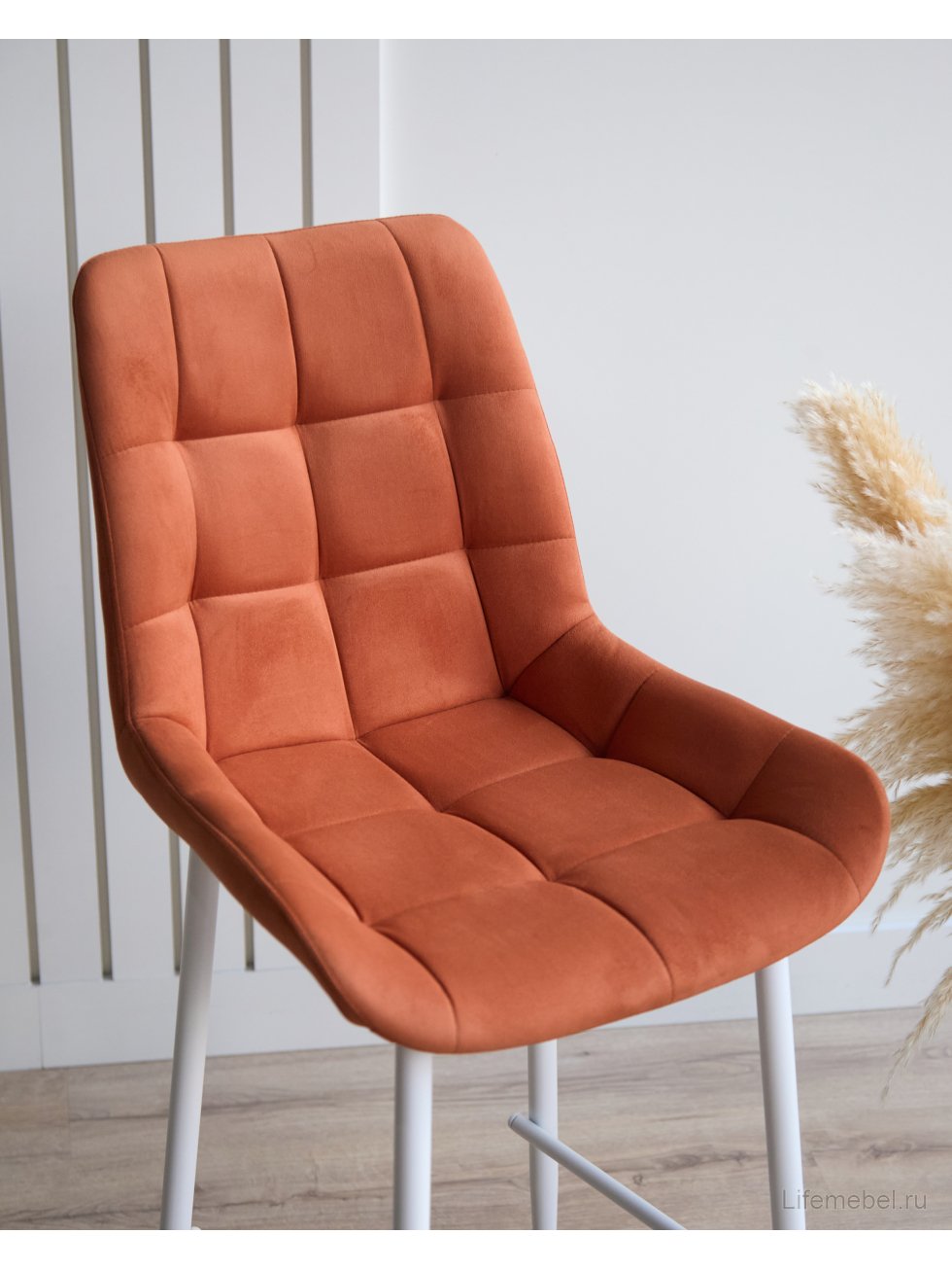 Полубарный стул Челси терракотовый (zd 432) / белый