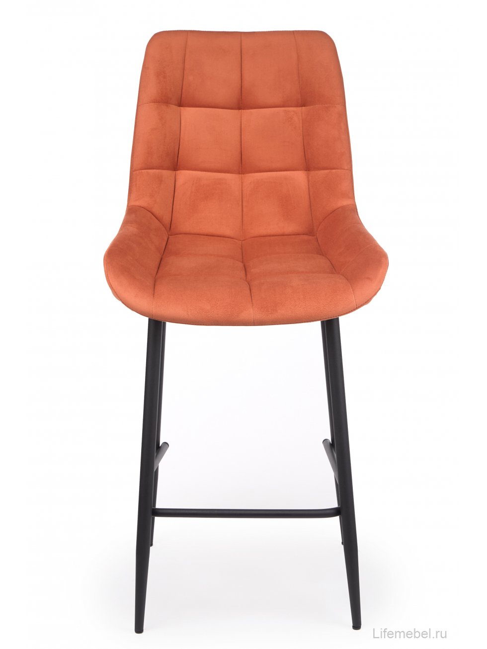 Полубарный стул Челси терракотовый (zd 432) / черный