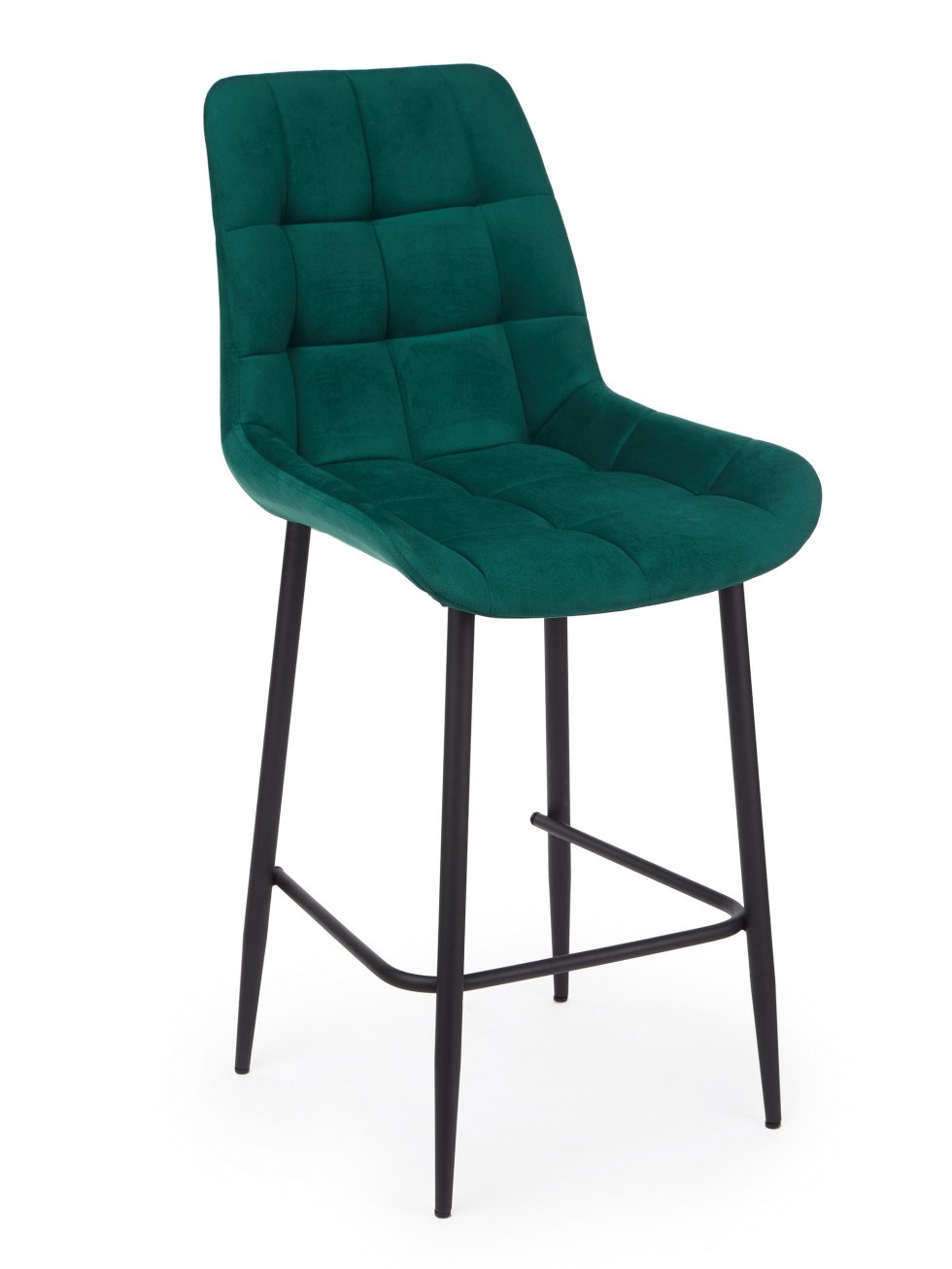 Полубарный стул Челси зеленый (zd 667) / черный