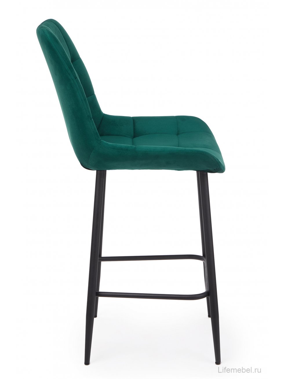 Полубарный стул Челси зеленый (zd 667) / черный