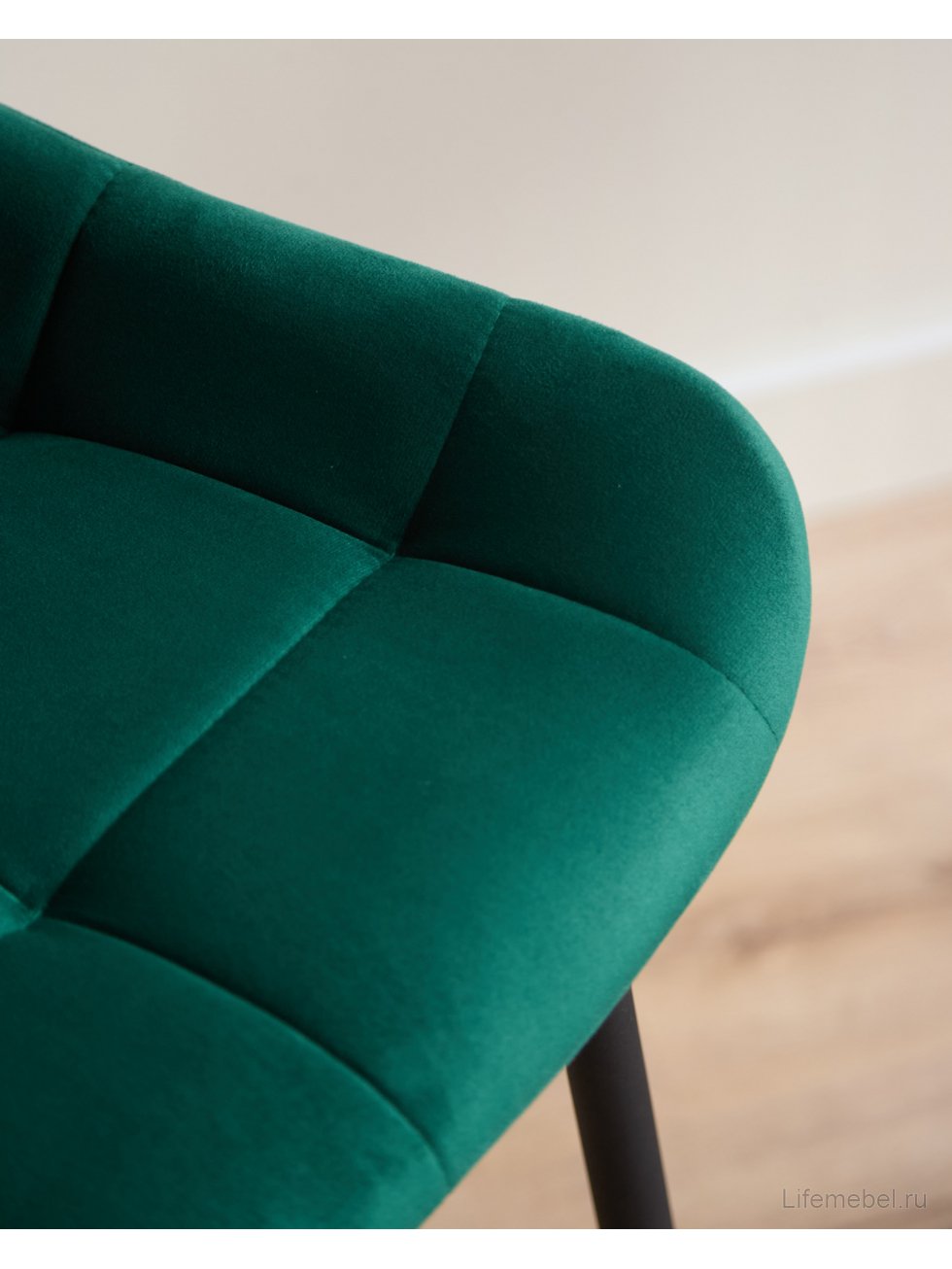 Полубарный стул Челси зеленый (zd 667) / черный