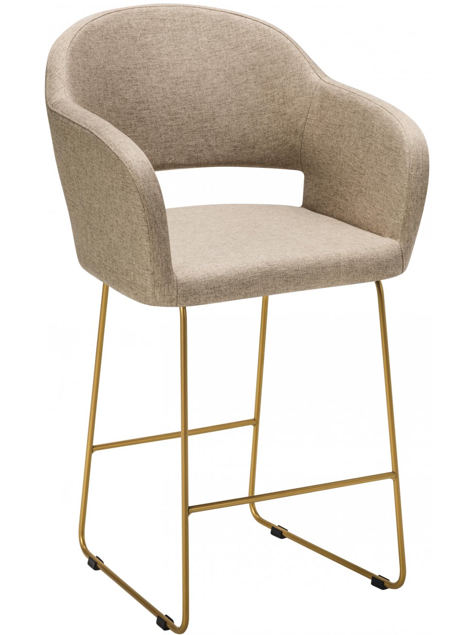 Полубарный стул Oscar Линк браун / золото