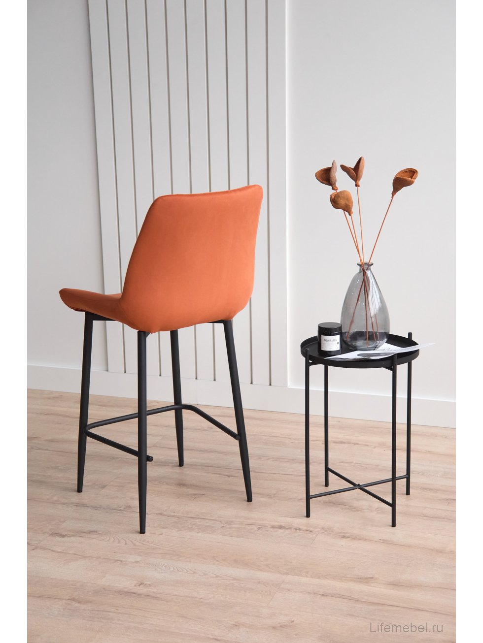 Полубарный стул Седа терракотовый (zd 432) / черный