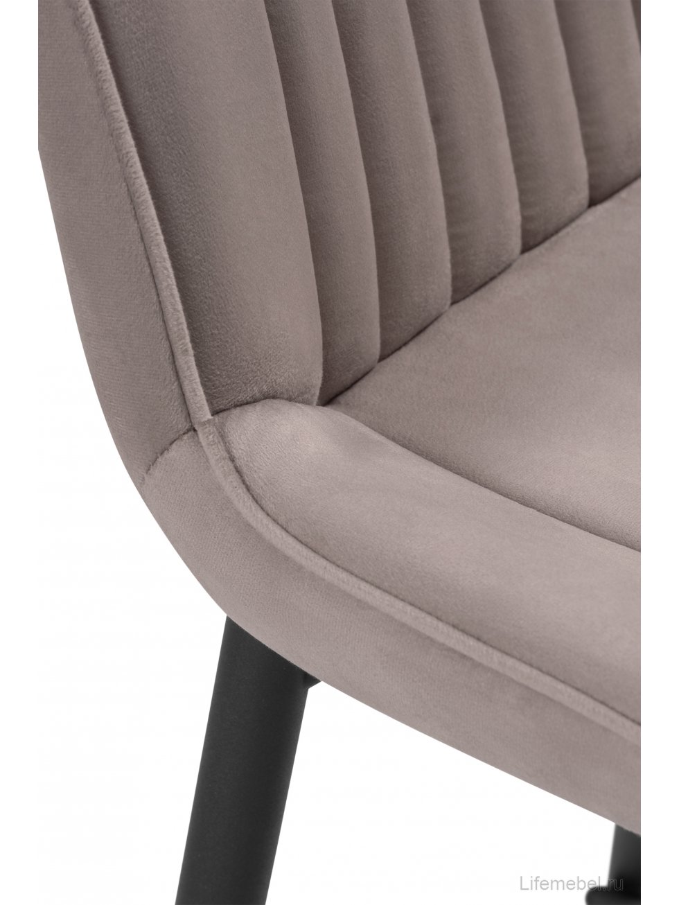 Полубарный стул Вейв латте / черный