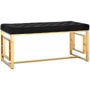 вельвет черный / сталь золото