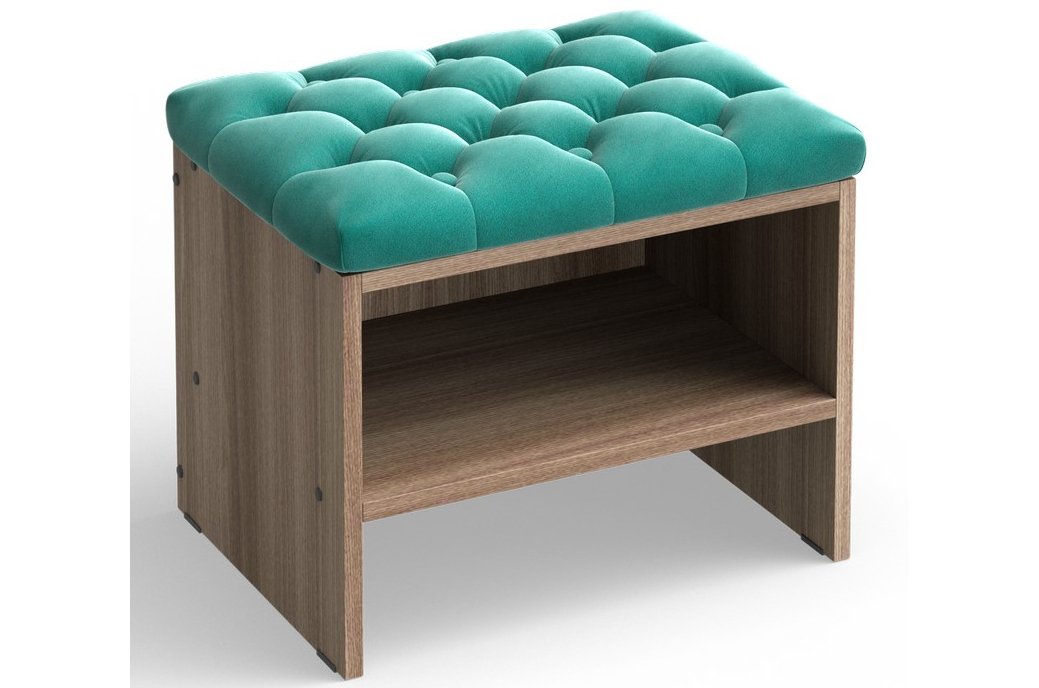 Банкетка Флер 600 мм Velutto 43 / шимо темный