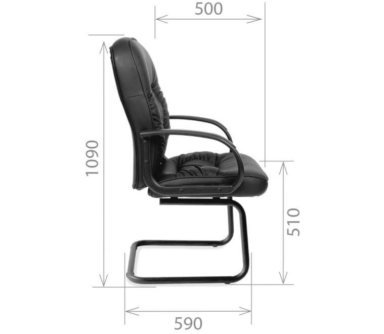 Компьютерное кресло Chairman 416V черное матовое Компьютерное кресло Chairman 416V черное матовое