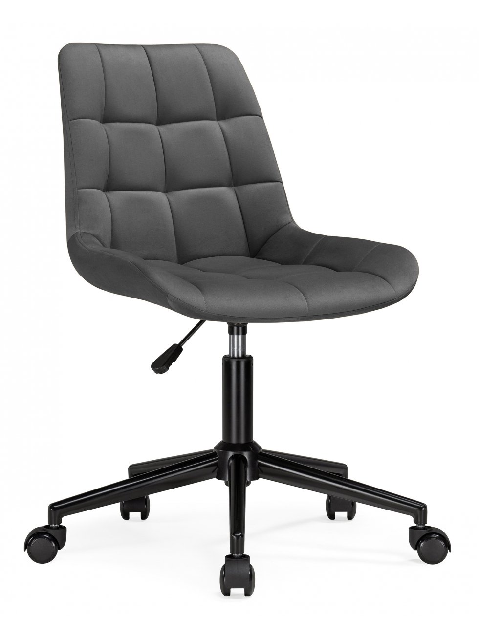 Компьютерное кресло Честер темно-серый велюр / черный