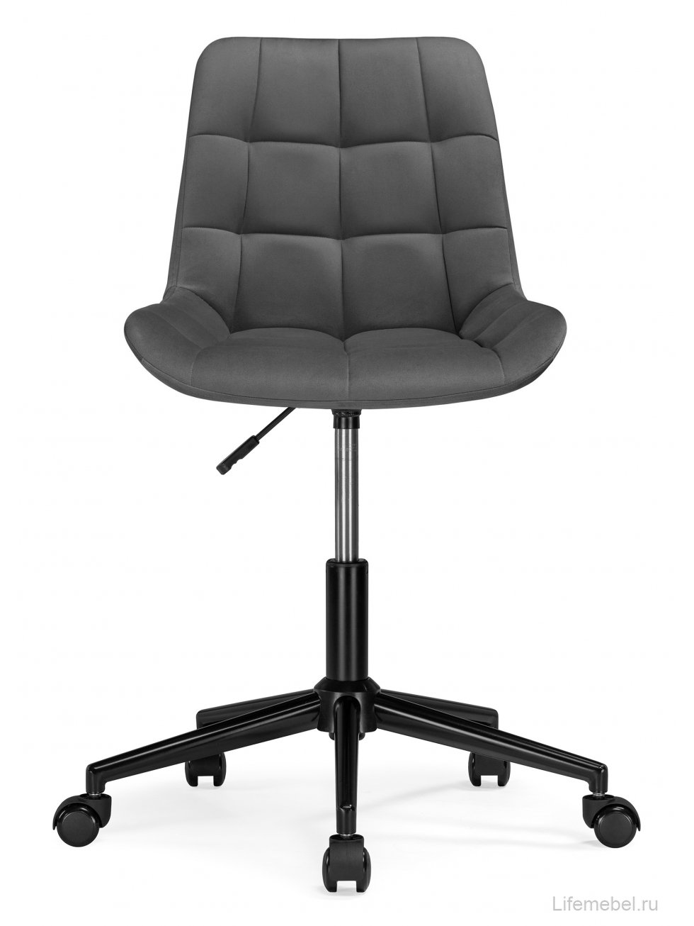 Компьютерное кресло Честер темно-серый велюр / черный