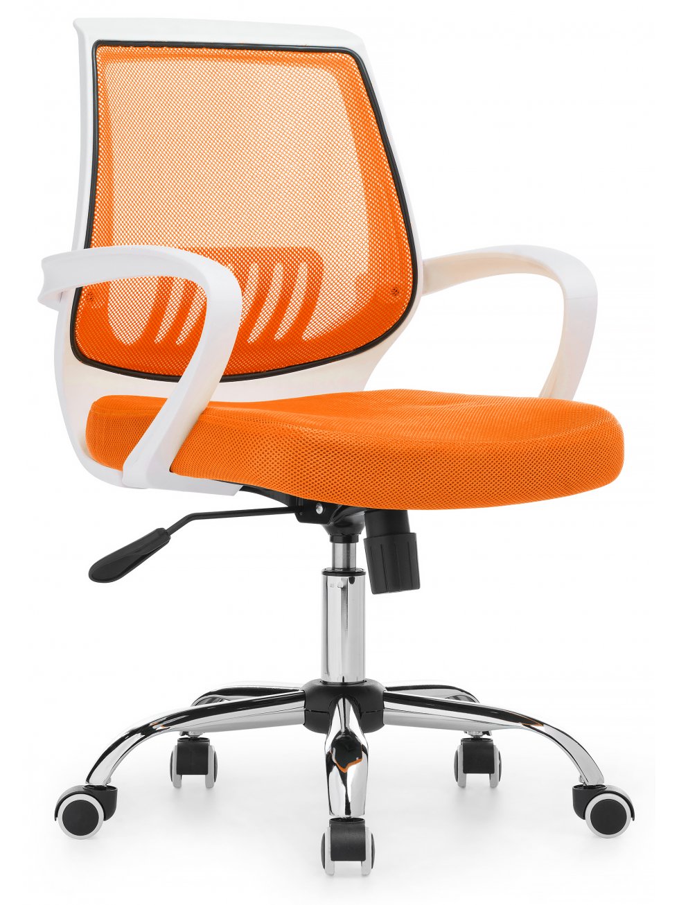 Компьютерное кресло Ergoplus белое / оранжевое