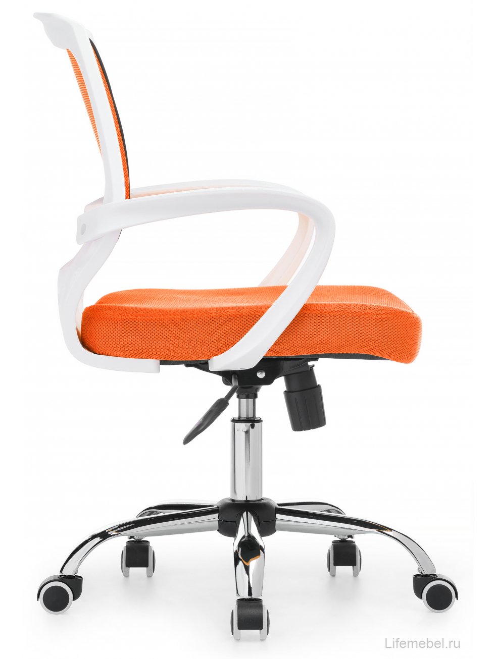 Компьютерное кресло Ergoplus белое / оранжевое