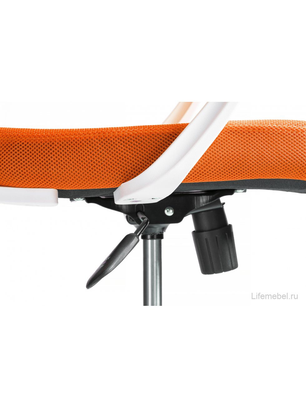 Компьютерное кресло Ergoplus белое / оранжевое