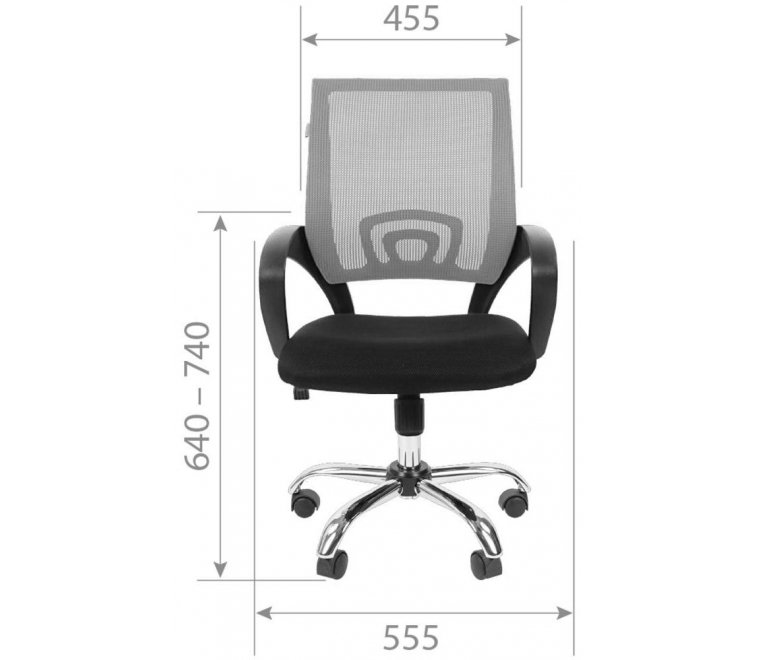 Компьютерное кресло Chairman 696 хром / синий Компьютерное кресло Chairman 696 хром / синий