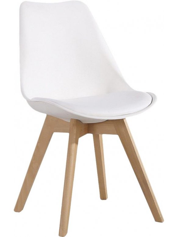 Деревянный стул Pioneer белый / деревянный