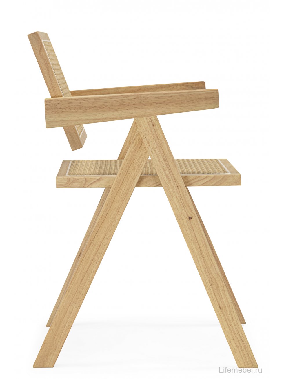 Деревянный стул Rattan wood