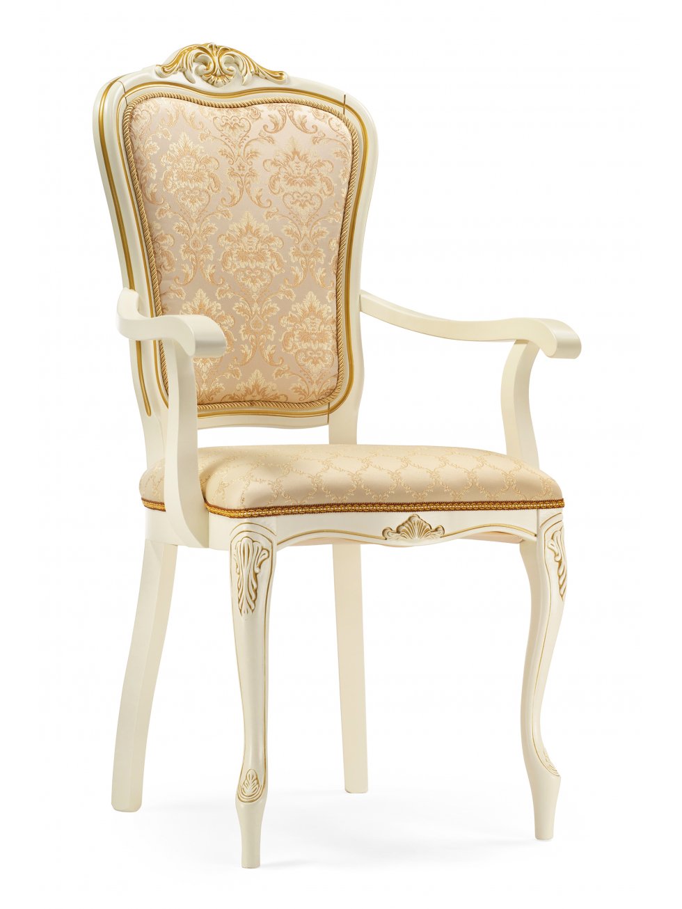 Кресло Руджеро патина золото / бежевый