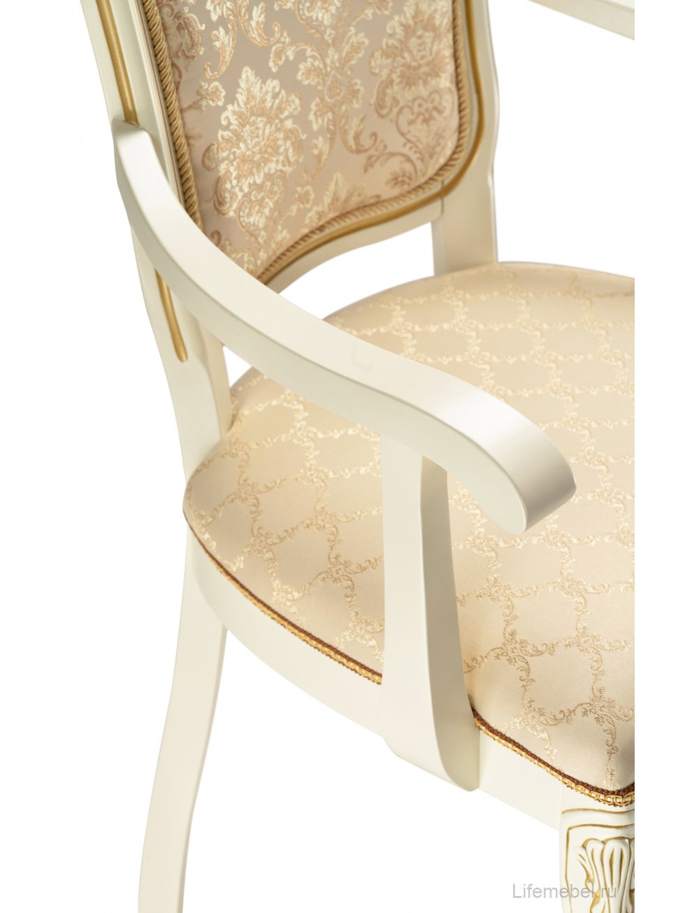 Кресло Руджеро патина золото / бежевый