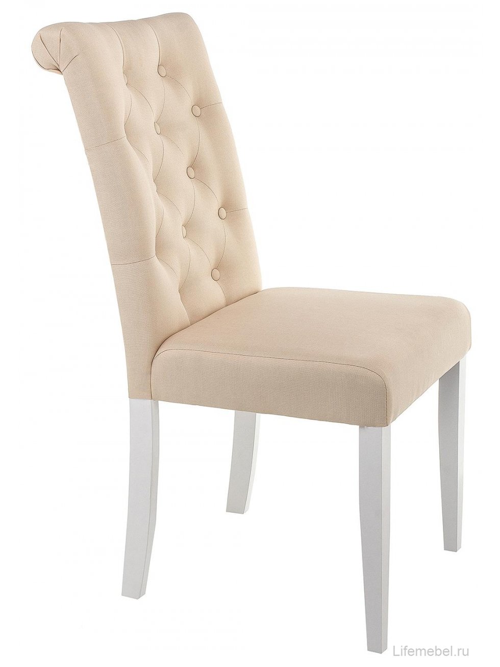 Стул Amelia white / fabric cream