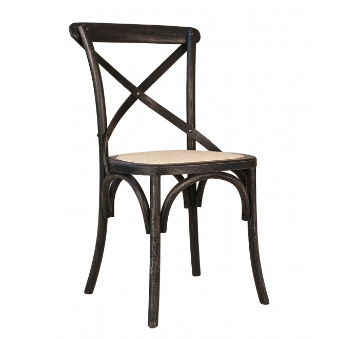 Стул Cross Back Black Brush Стул Cross Back Black Brush