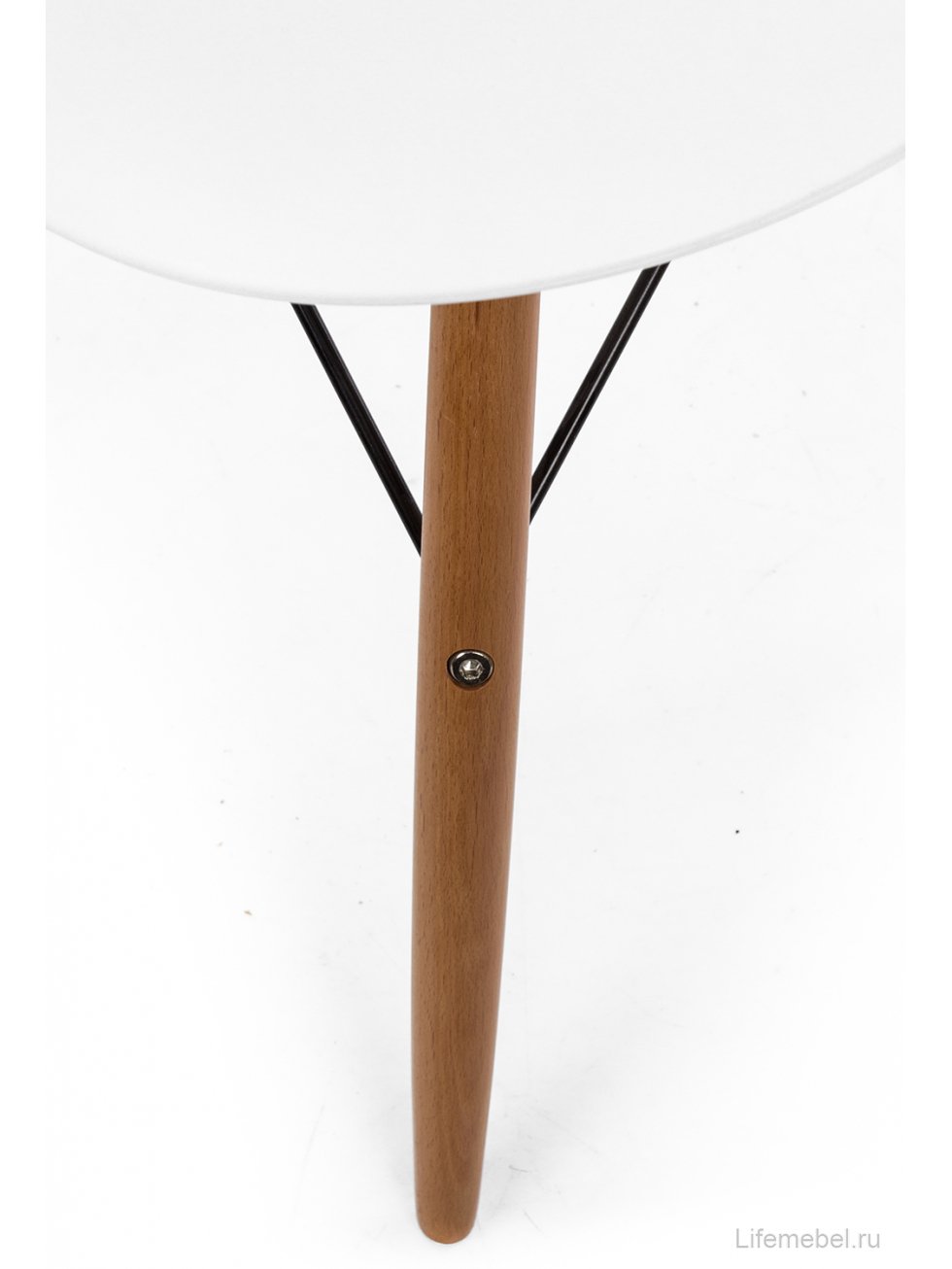 Стул Eames PC-015 белый / деревянный каркас