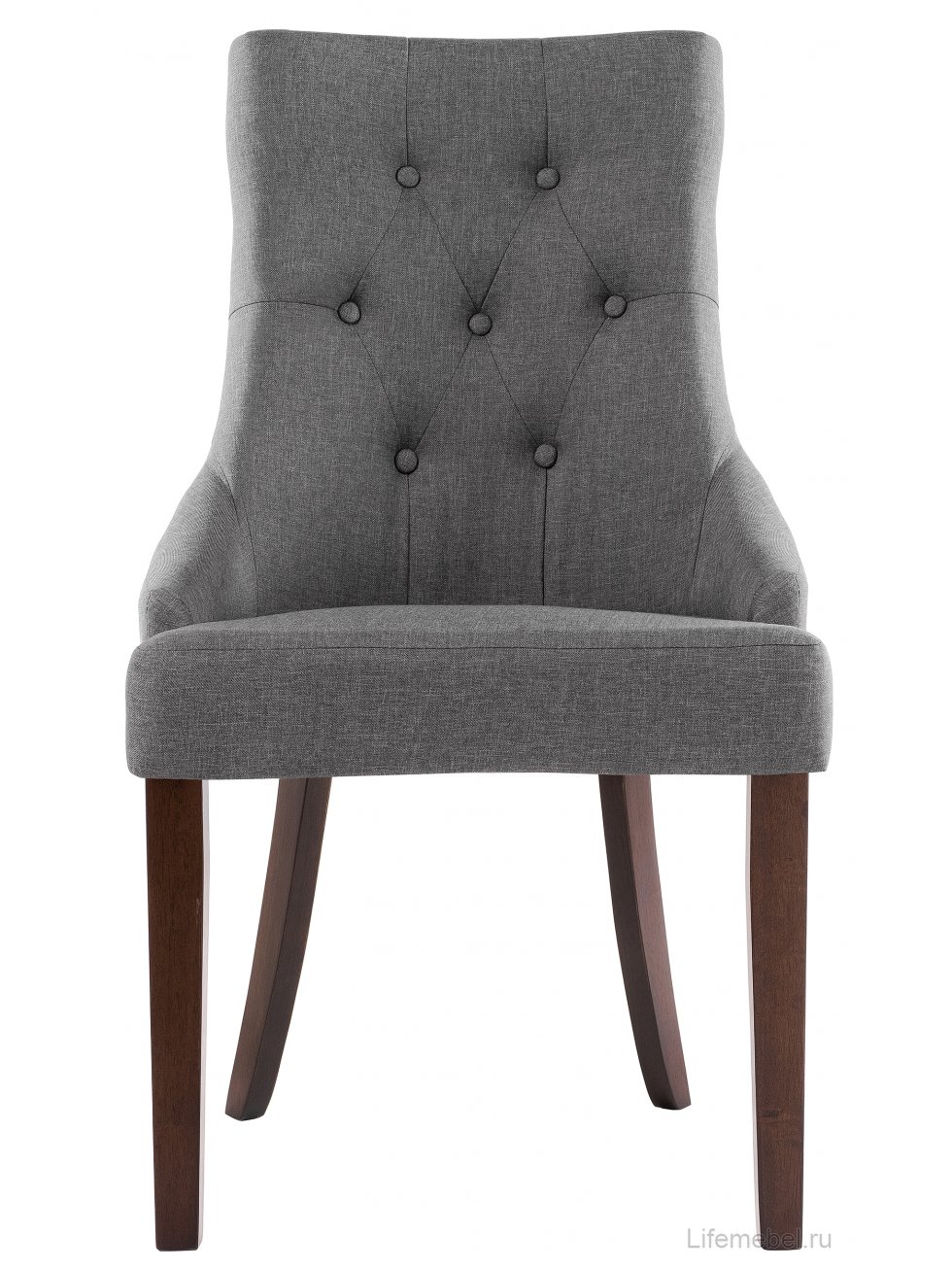 Стул Elegance dark walnut / fabric grey