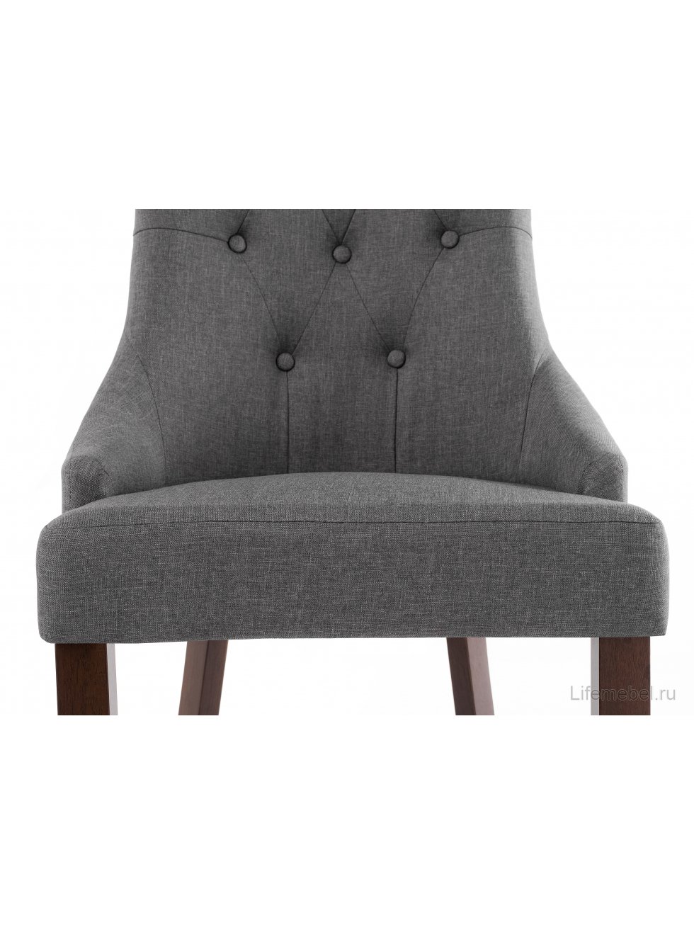 Стул Elegance dark walnut / fabric grey