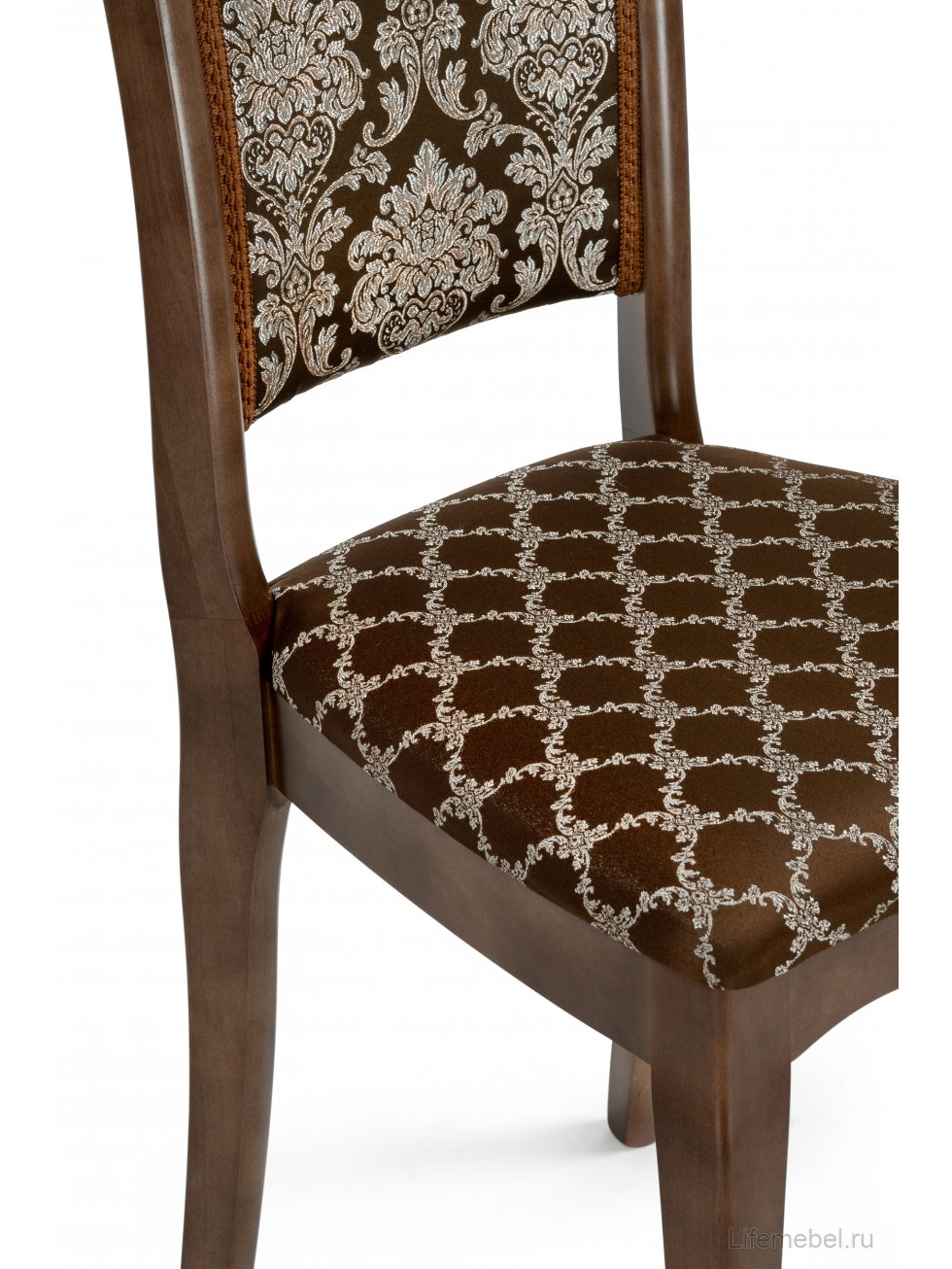 Деревянный стул Фабиано орех / шоколад комби