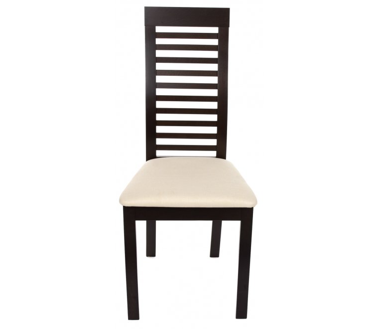 Стул EURO CB-2432YBH dark walnut / SWIC-beige Стул EURO CB-2432YBH dark walnut / SWIC-beige