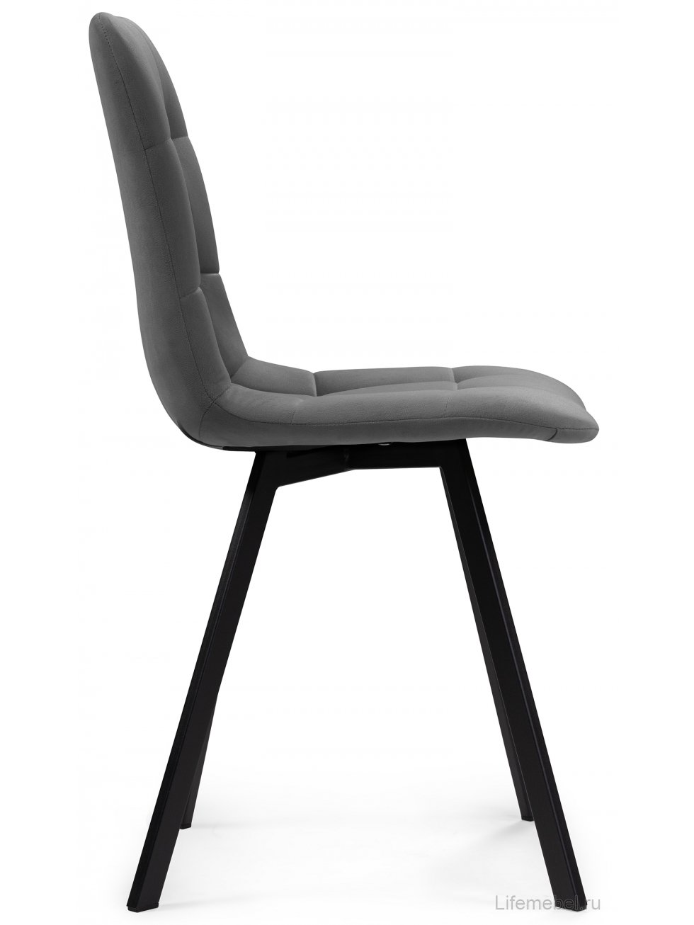 Комплект стульев Чилли 2 шт темно-серый / черный