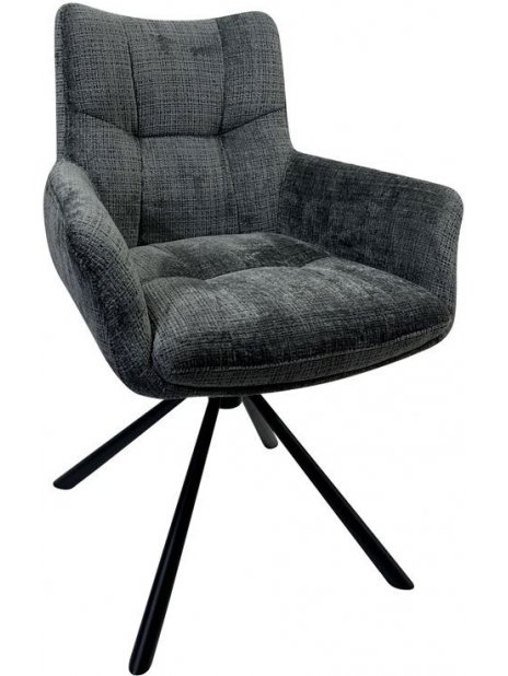 Кресло Eilat серое / черное
