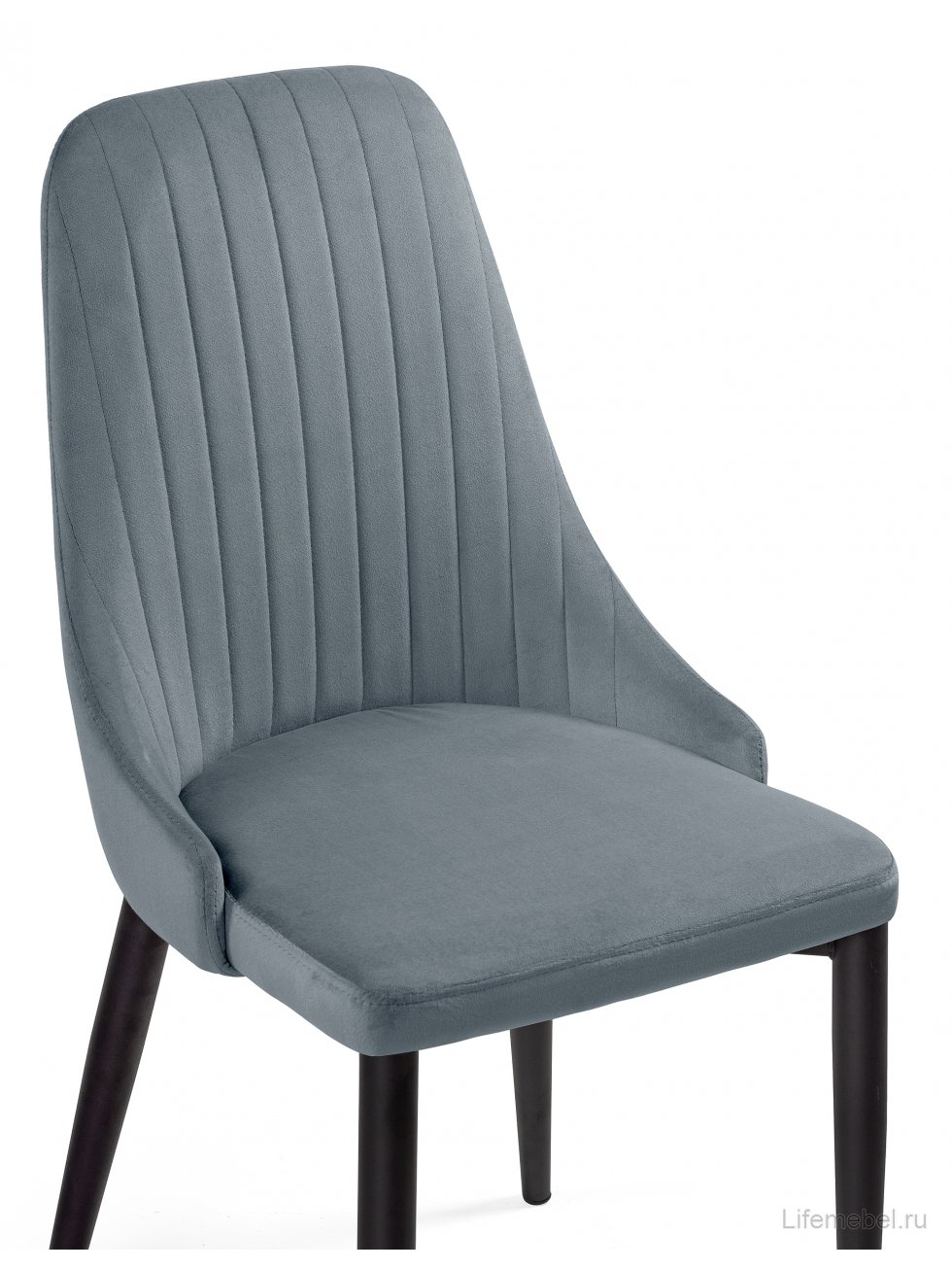 Стул на металлокаркасе Kora gray / black