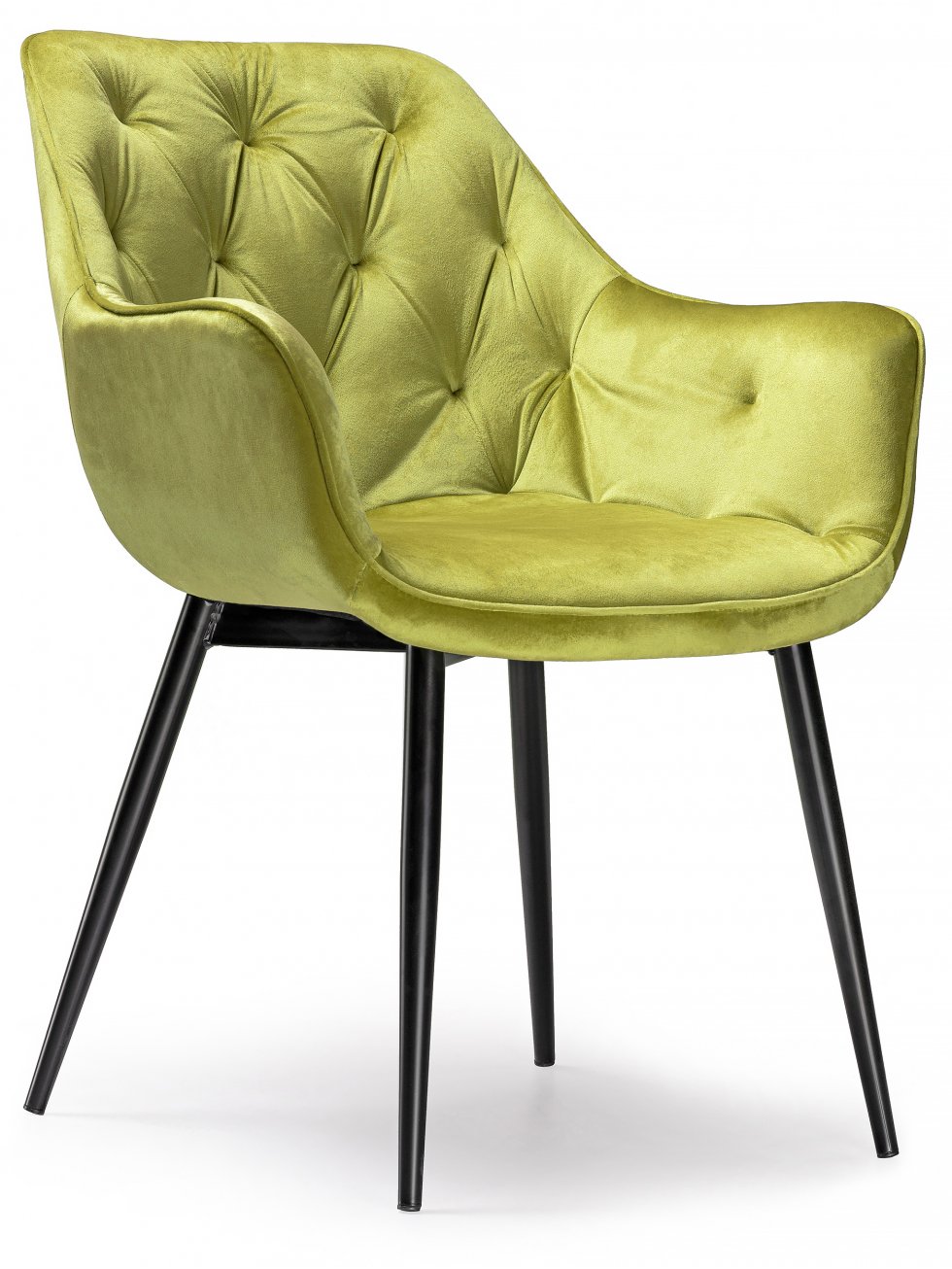 Стул на металлокаркасе Remo khaki / black