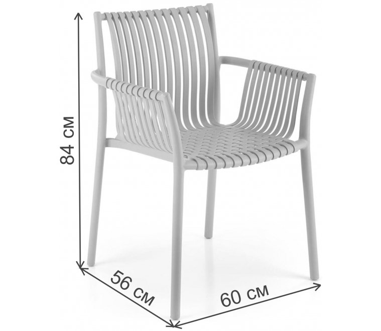 Пластиковый стул Шилд серый Пластиковый стул Шилд серый