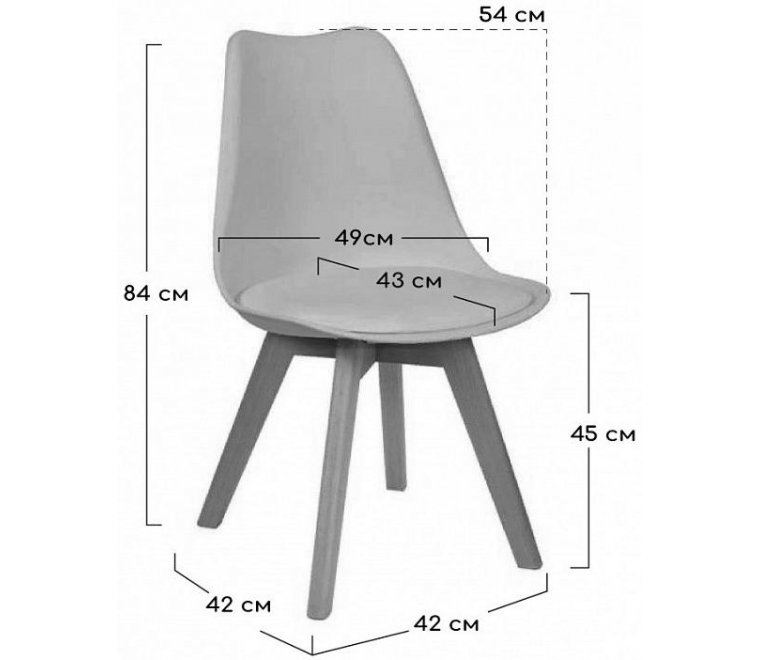 Пластиковый стул Eames Bon белый Пластиковый стул Eames Bon белый