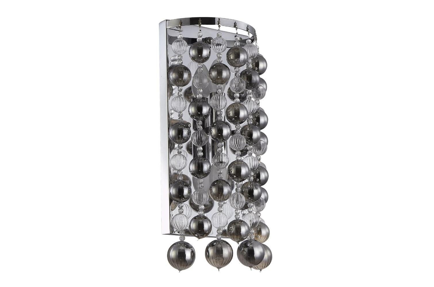 Бра Crystal Lux Mallorca AP2 Chrome/Smoke