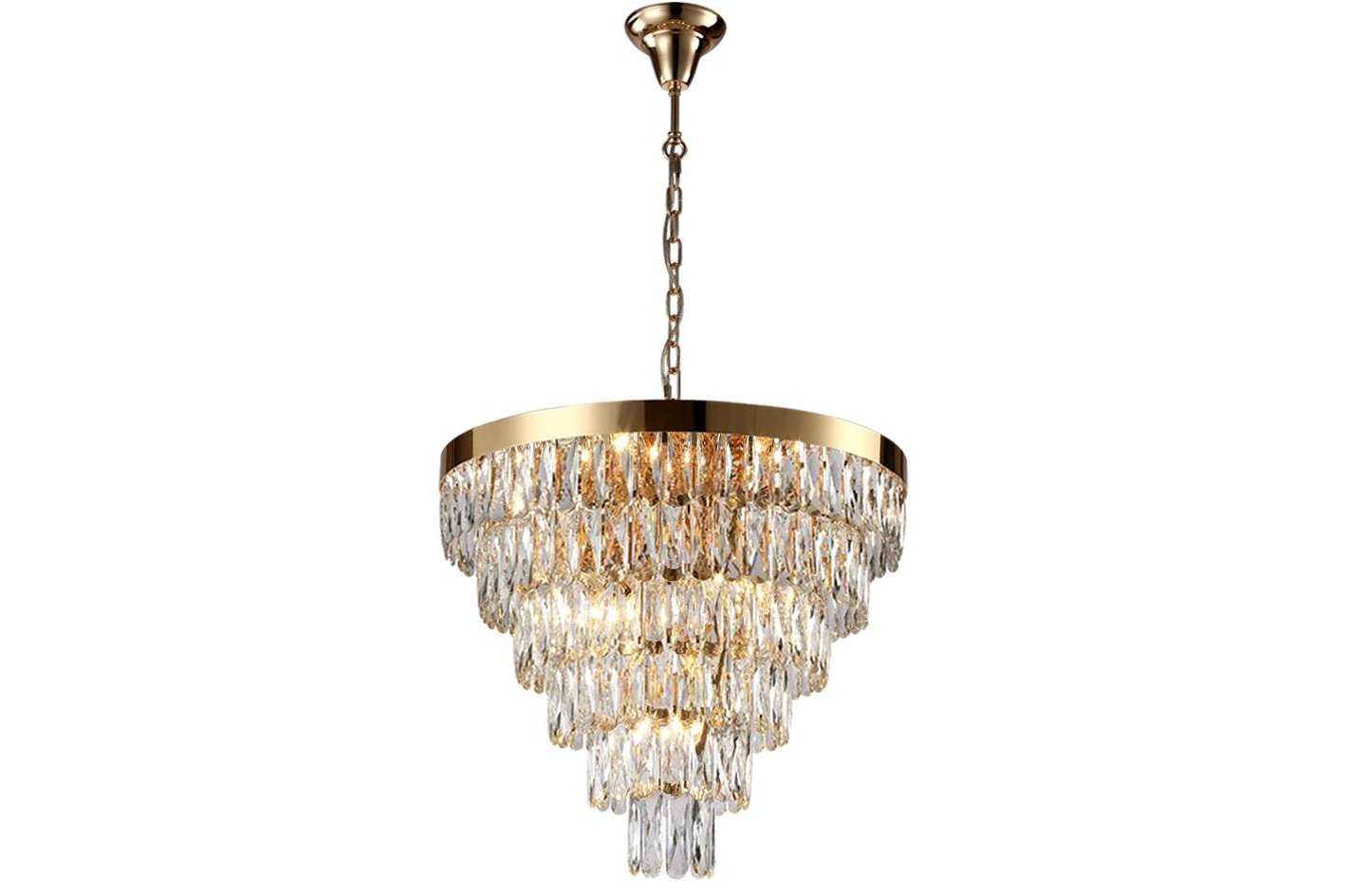 Подвесная люстра ABIGAIL SP-PL15 D620 GOLD/TRANSPARENT