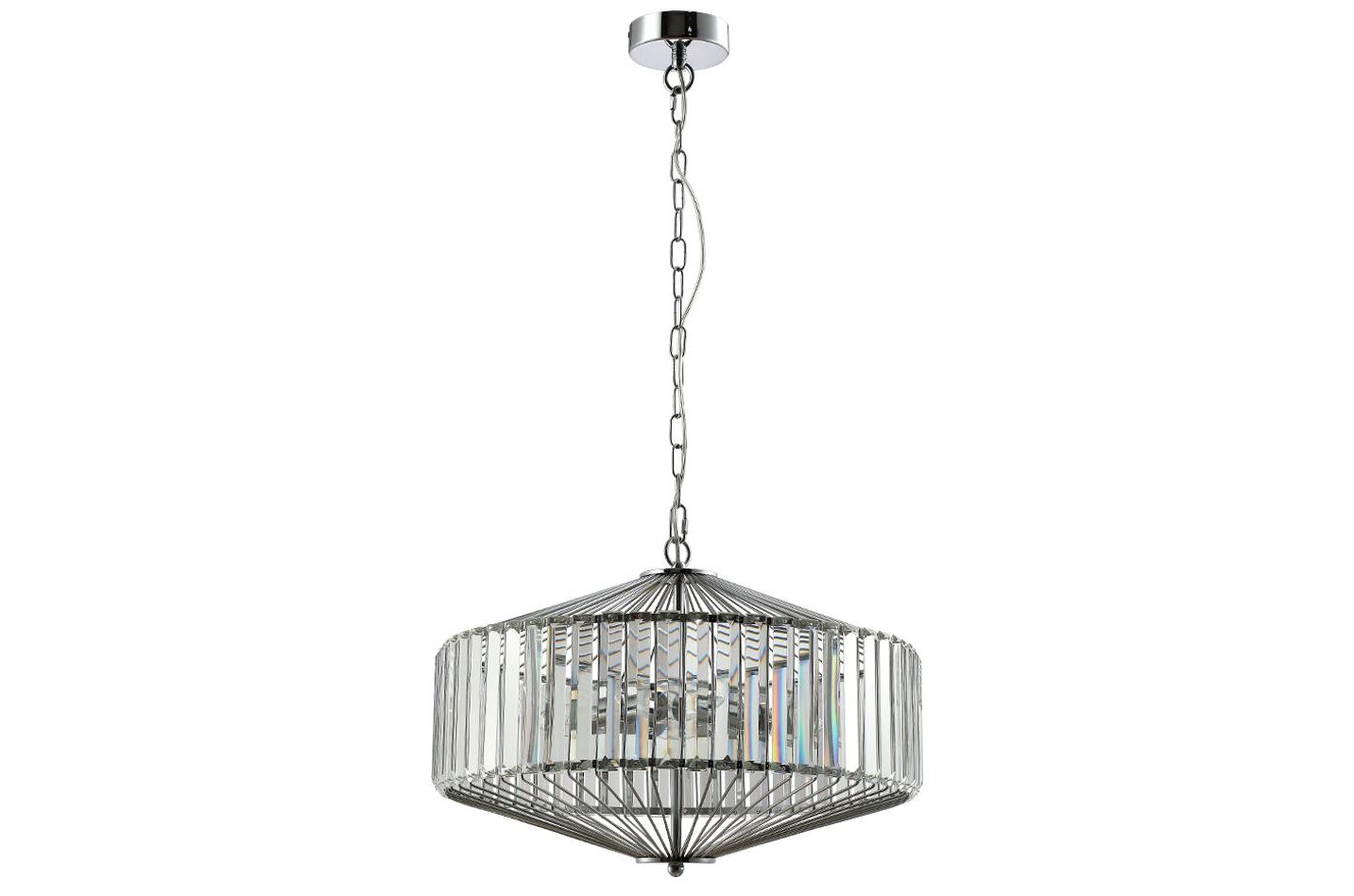 Подвесная люстра FIESTA SP5 CHROME/TRANSPARENTE