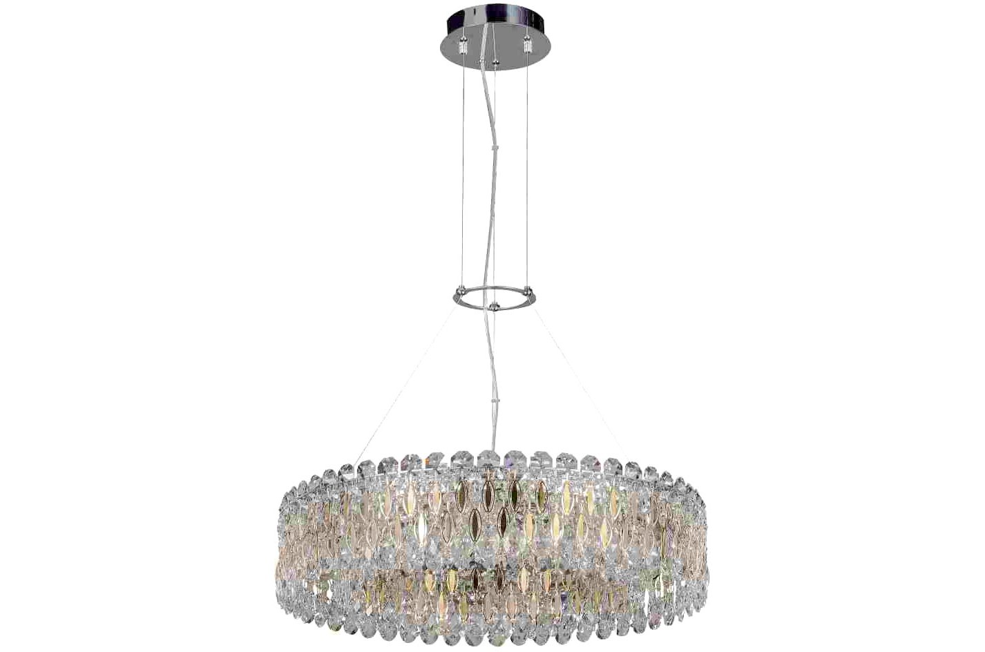 Подвесная люстра LIRICA SP10 D610 CHROME/GOLD-TRANSPARENT