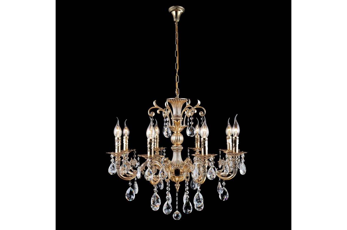 Подвесная люстра Crystal Lux Sunshine SP8 Gold
