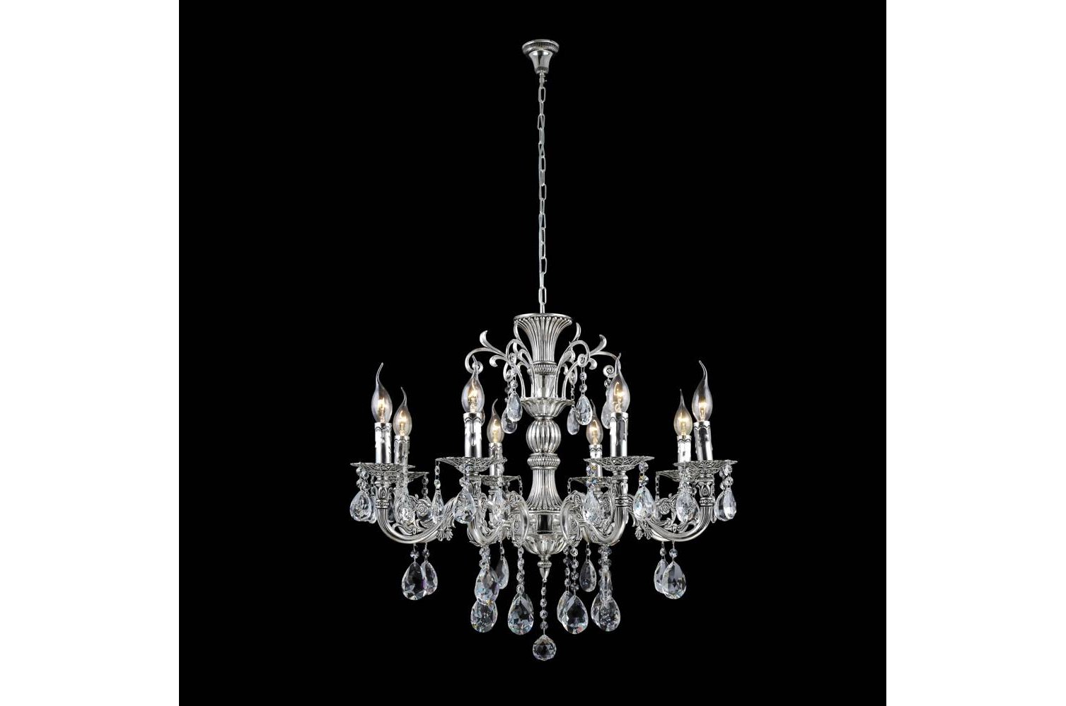 Подвесная люстра Crystal Lux Sunshine SP8 Silver