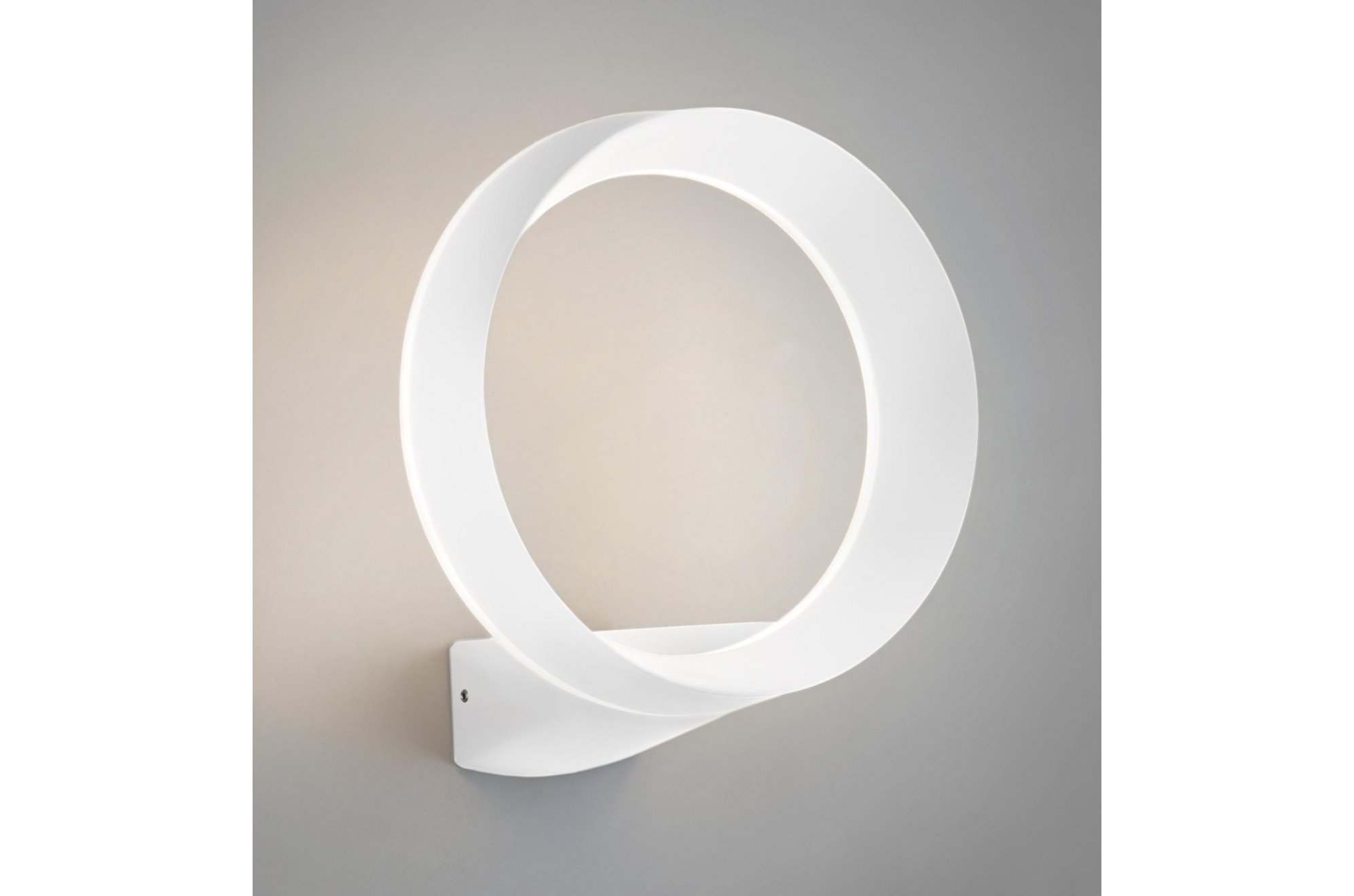 Уличный настенный светильник 1710 TECHNO LED Ring белый