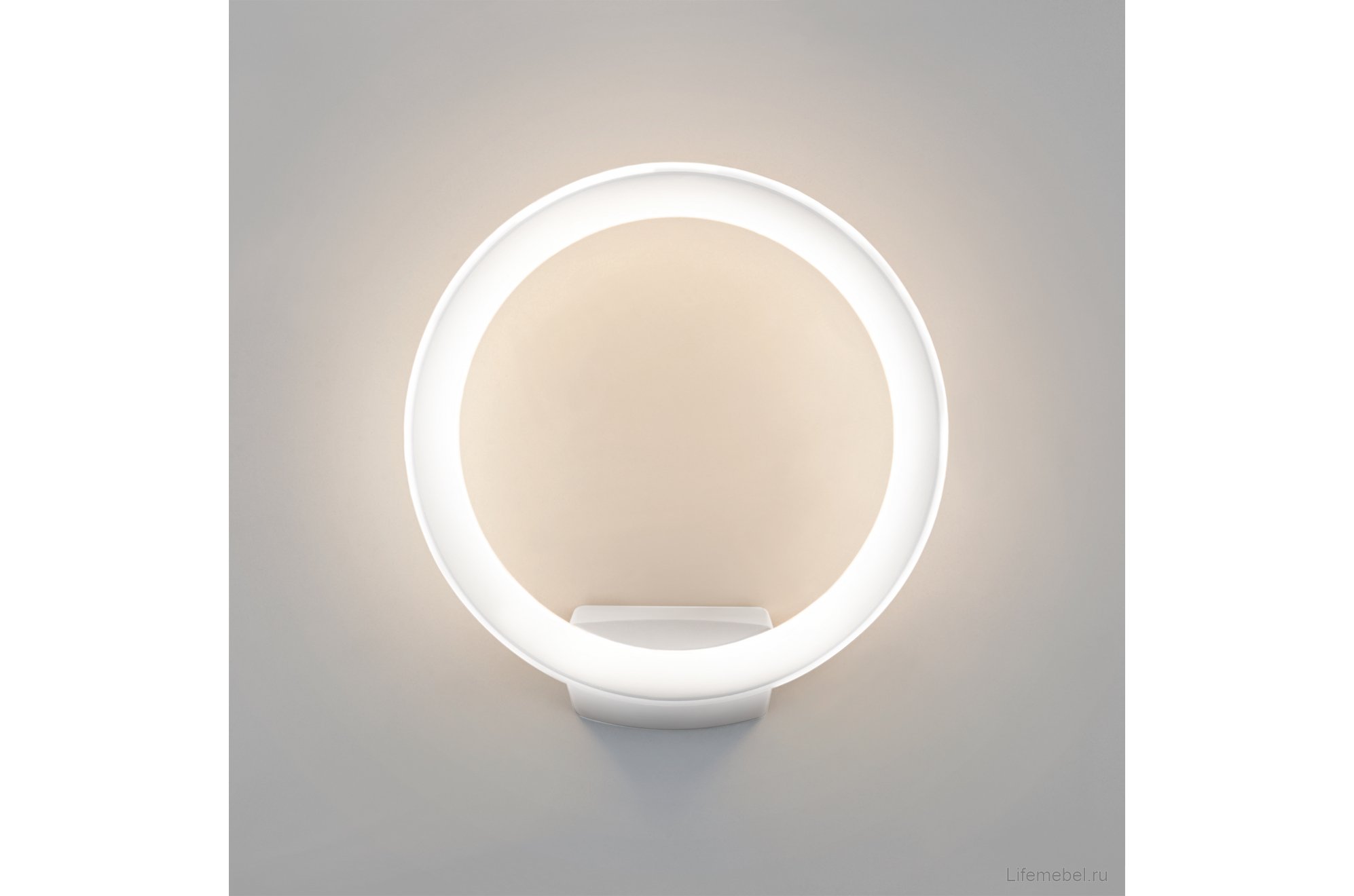 Уличный настенный светильник 1710 TECHNO LED Ring белый