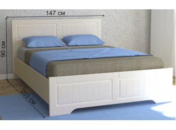 Полутораспальная кровать Кантри ЛДСП настил с матрасом