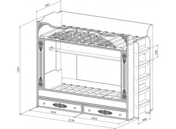 Комплект детской мебели Ассоль плюс комплектация 2