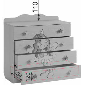 Комплект детской мебели Чудо К2