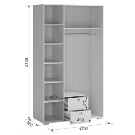 Комплект детской мебели Гламур комплектация 1