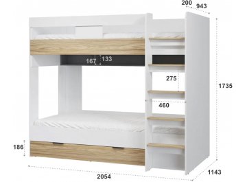 Комплект детской мебели Скайлайт комплектация 4