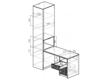 Комплект детской мебели Такна комплектация 3