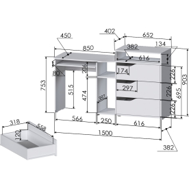 Комплект детской мебели РМ-10-1